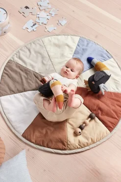 Alfombra infantil Moni Quilted Ø100 cm, Multi