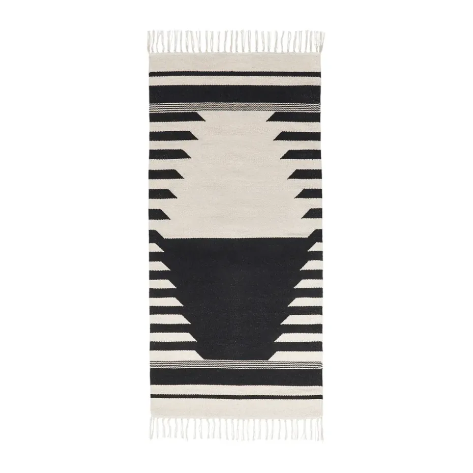 Alfombra Iselin 70x140 cm, Black-off white