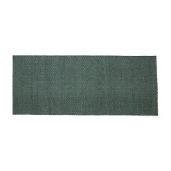 Alfombra kelim Moiré 80x200 cm, Emerald green