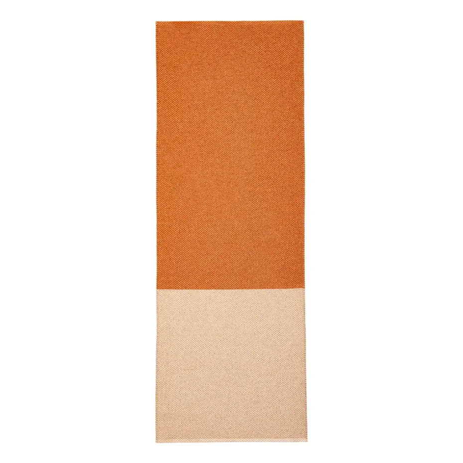 Alfombra Moor cream (blanco crema-terracota), 70x300 cm