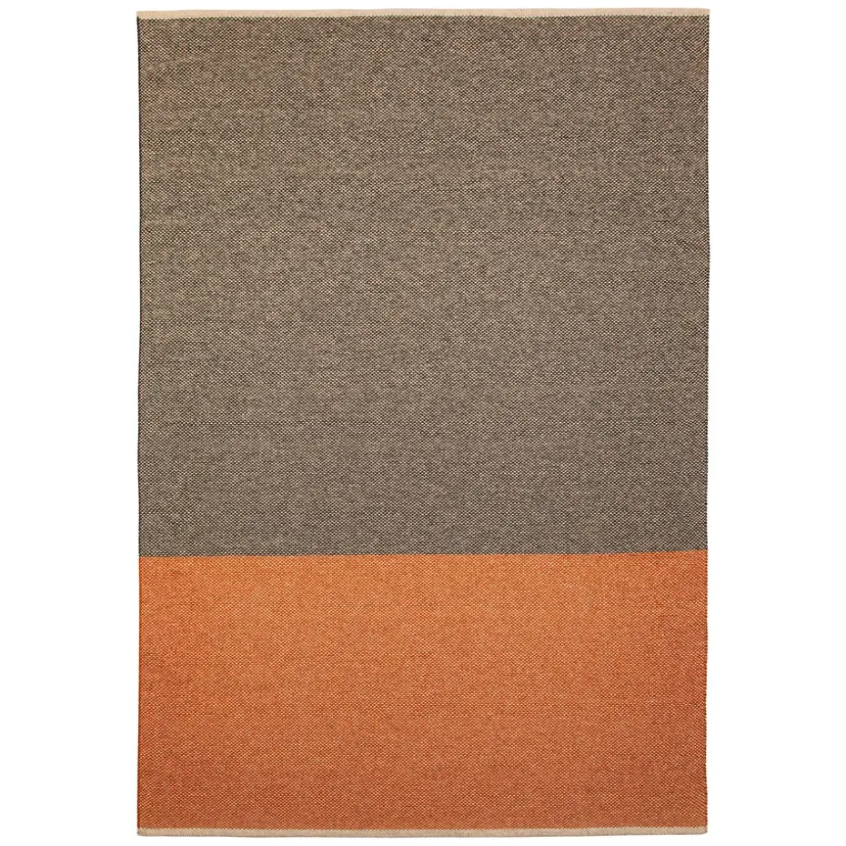 Alfombra Moor mud (negro-terracota), 170x300 cm