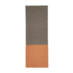 Alfombra Moor mud (negro-terracota), 70x300 cm