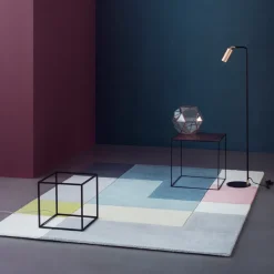 Alfombra Ometri, Aqua, 200x300 cm, aqua, 200x300 cm