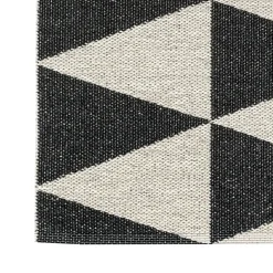 Alfombra plástico Rime, negro, 70 x 150 cm