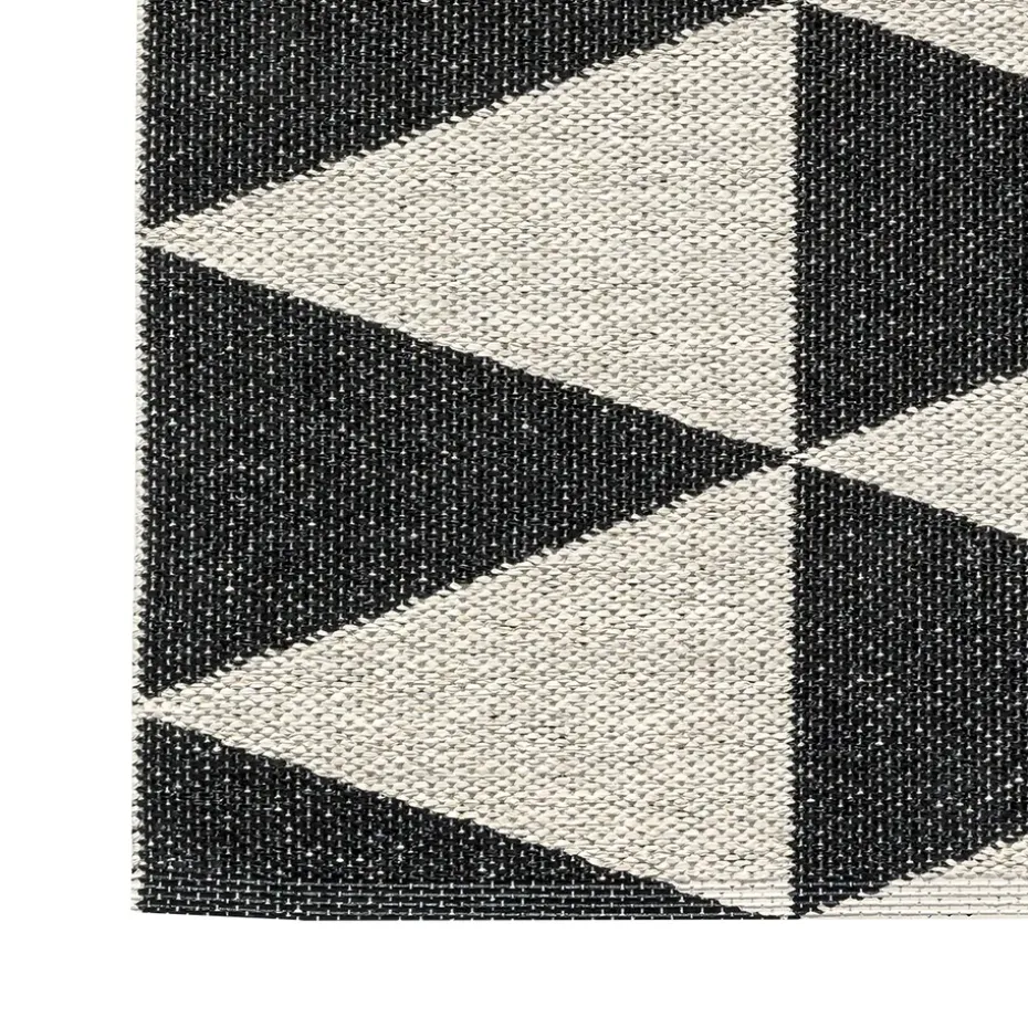 Alfombra plástico Rime, negro, 70 x 150 cm