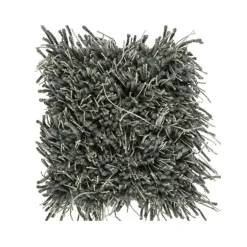 Alfombra redonda Moss, Nickel grey 300 cm
