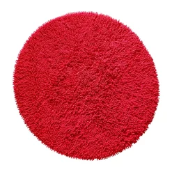 Alfombra redonda Rasta Ø120 cm, Rojo