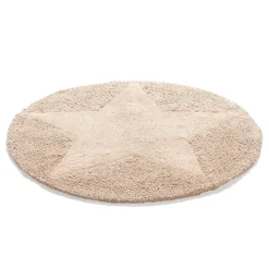 Alfombra redonda Star, natural