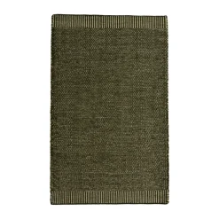 Alfombra Rombo verde musgo, 90x140 cm