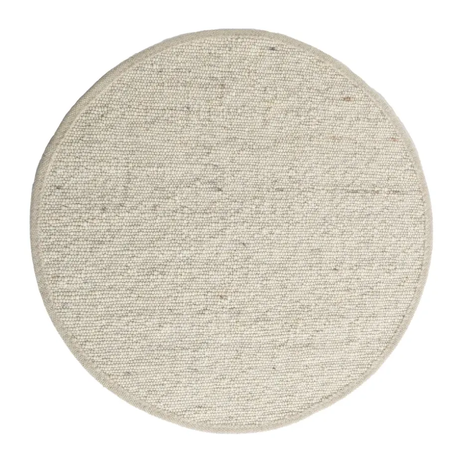 Alfombra Sierrafil redonda , Blanco natural nº 11, Ø200 cm