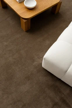 Alfombra Solid, Marrón, 170x230 cm