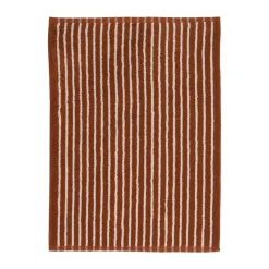 Alfombrilla de baño Drift 50x70cm, Marrón-blanco