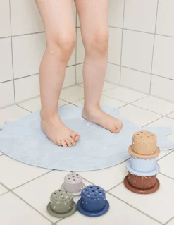 Alfombrilla para bañera Little Finn, Ice blue
