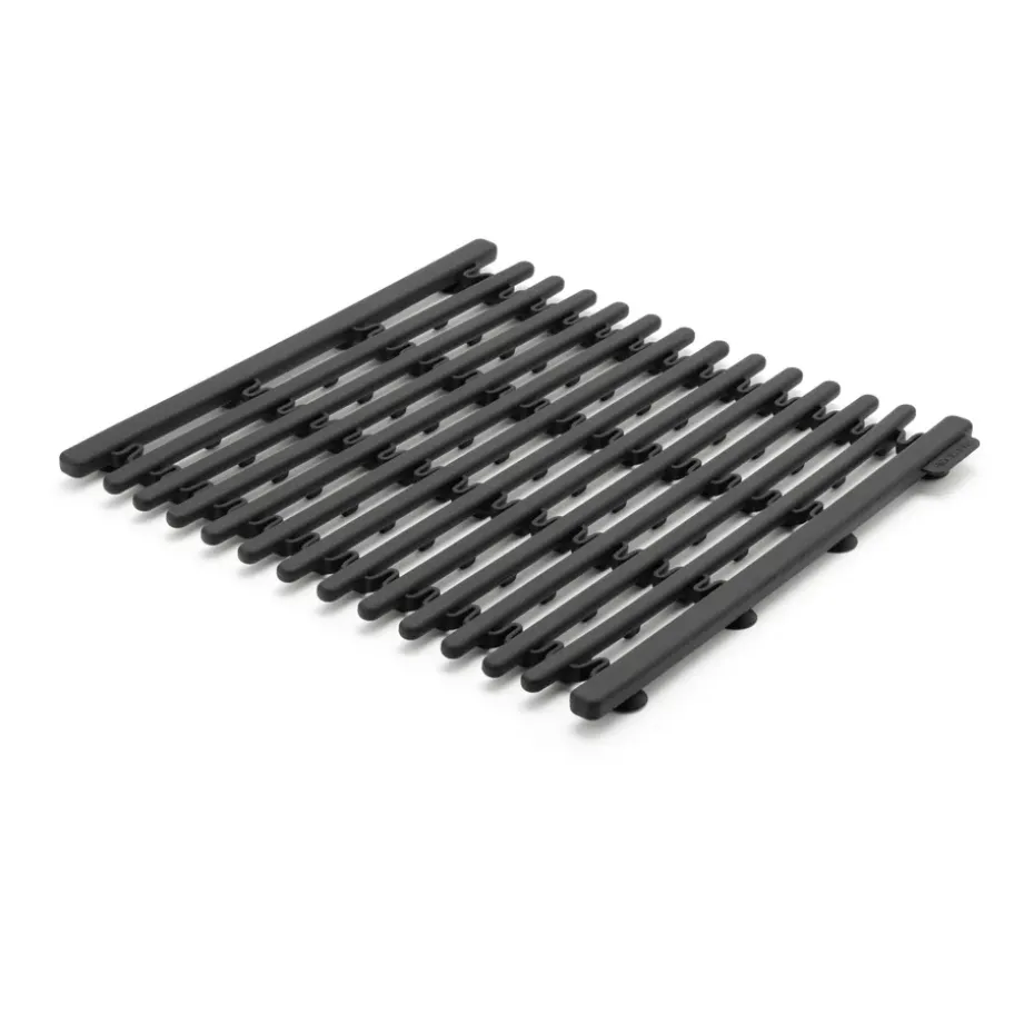 Alfombrilla para platos Sinkside 30x30 cm, gris oscuro