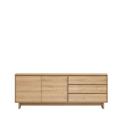 Aparador Wave, Roble aceitado 2 puertas 3 cajones