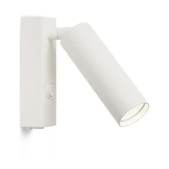 Aplique de pared Pipeline, Blanco mate
