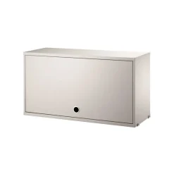 Armario con puerta abatible String, Beige, 78x30 cm