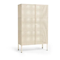 Armario Perforated Cabinet large, Eggshell
