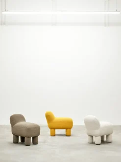 Asiento puff Lulu 36x65 cm, Yellow