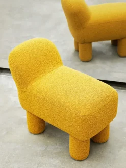 Asiento puff Lulu 36x65 cm, Yellow