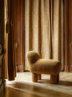 Asiento puff Lulu 36x65 cm, Yellow