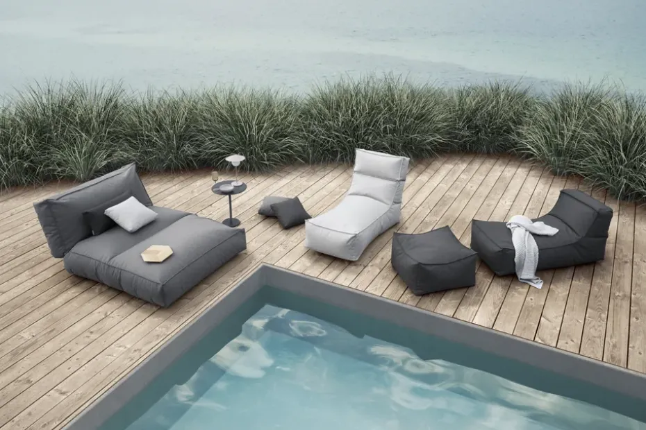 Asiento puff STAY 60x60 cm, Coal