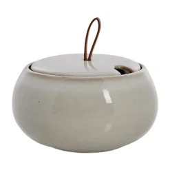 Azucarero con tapa Amera Ø13 cm, White sands