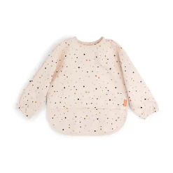 Babero con mangas Happy Dots, Powder