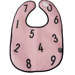 Babero Design Letters haklapp cifras, Rosa