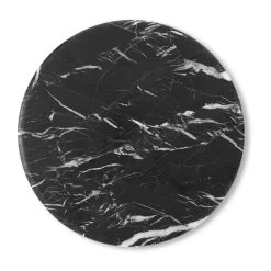 Balda superior Wire Stool VP11 Ø38 cm, Nero Marquina mármol