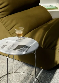 Balda superior Wire Stool VP11 Ø38 cm, Bianco Carrara mármol