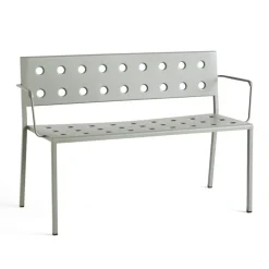 Banco Balcony Dining con reposabrazos 121x52 cm, Verde desierto