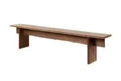 Banco Bookmatch 210 cm, Nogal