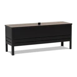 Banco con almacenamiento A Line 111 cm, Black