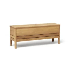 Banco con almacenamiento A Line 111 cm, Roble