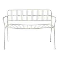 Banco con reposabrazos Eden, Beige grey