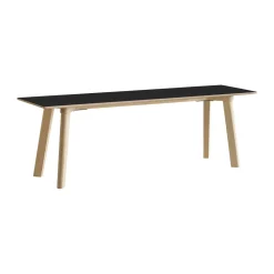 Banco CPH215 Deux 2.0, 140 cm, Black laminate-haya sin tratar