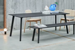 Banco CPH215 Deux 2.0, 200 cm, Pearl white-haya sin tratar
