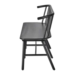 Banco de comedor VIOR, Roble lacado en negro