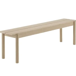 Banco Linear, roble, 170 cm