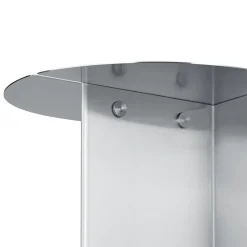 Banco ORU 80x45 cm, Acero inoxidable mate