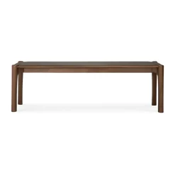 Banco PI 146x35 cm, Lackad teak brown