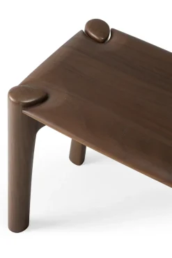 Banco PI 146x35 cm, Lackad teak brown