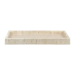 Bandeja de decoración Travertine 16x31 cm, Linen