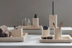 Bandeja de decoración Travertine 16x31 cm, Linen