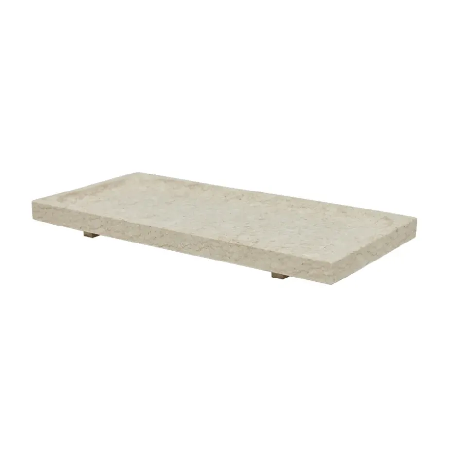 Bandeja de mármol Savi 14x30 cm, Beige