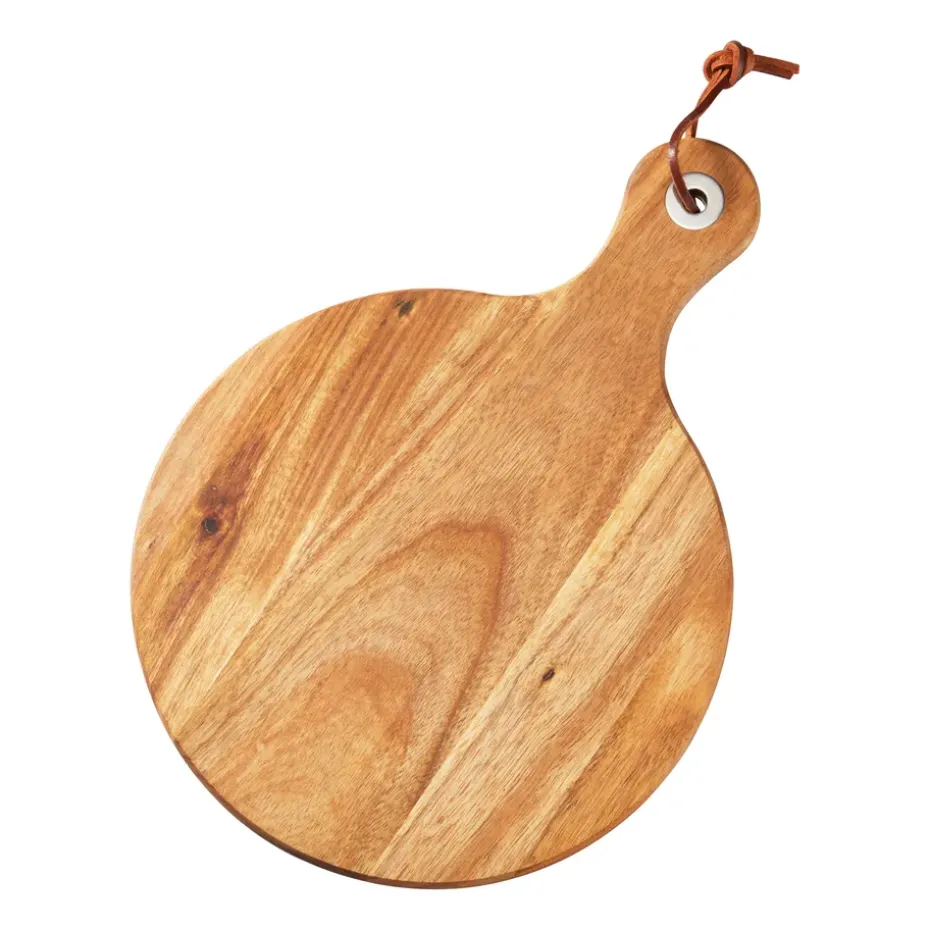 Bandeja de queso Oline acacia 4 piezas, Ø23 cm