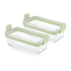 Bandeja de vidrio rectangular para Air fryer Lékué , pack de 2, Transparente