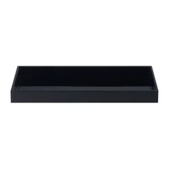 Bandeja decorativa lacada Lux 38x19x3,5 cm, Negro