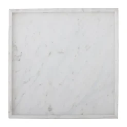 Bandeja decorativa Majsa 35x35 cm, White marble